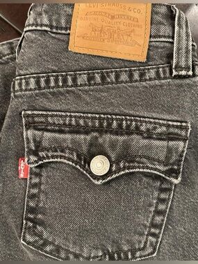 Levi’s Y2K Bootcut Black Wash Flap Pocket Jeans